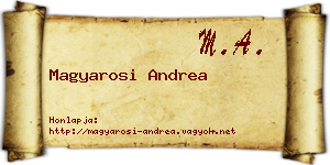 Magyarosi Andrea névjegykártya